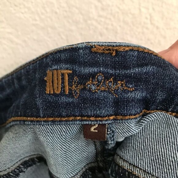 Kut from the Kloth cropped released raw hem denim jeans 2 - Picture 5 of 6